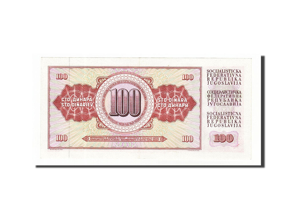 Banknote, Yugoslavia, 100 Dinara, 1981, 1981-11-04, EF(40-45)