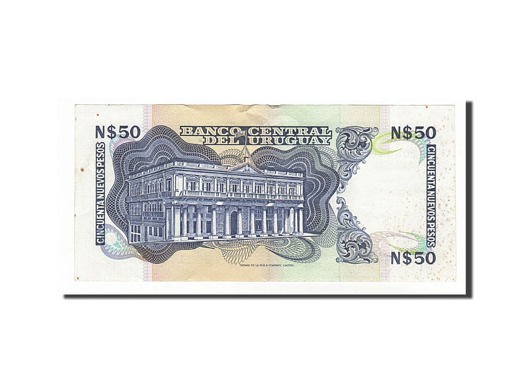 Banknote, Uruguay, 50 Nuevos Pesos, 1989, EF(40-45)