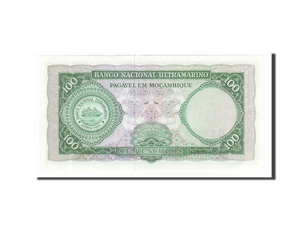 Biljet, Mozambique, 100 Escudos, 1961, 1961-03-27, SUP+