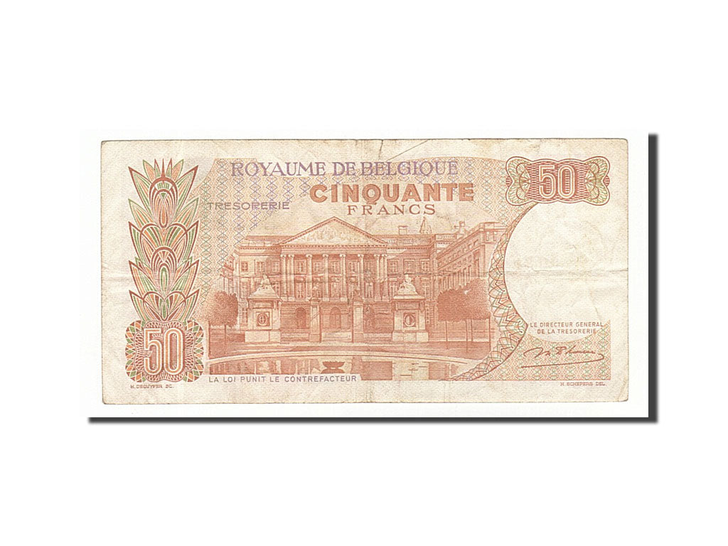 Banknote, Belgium, 50 Francs, 1966, 1966-05-16, VF(30-35)