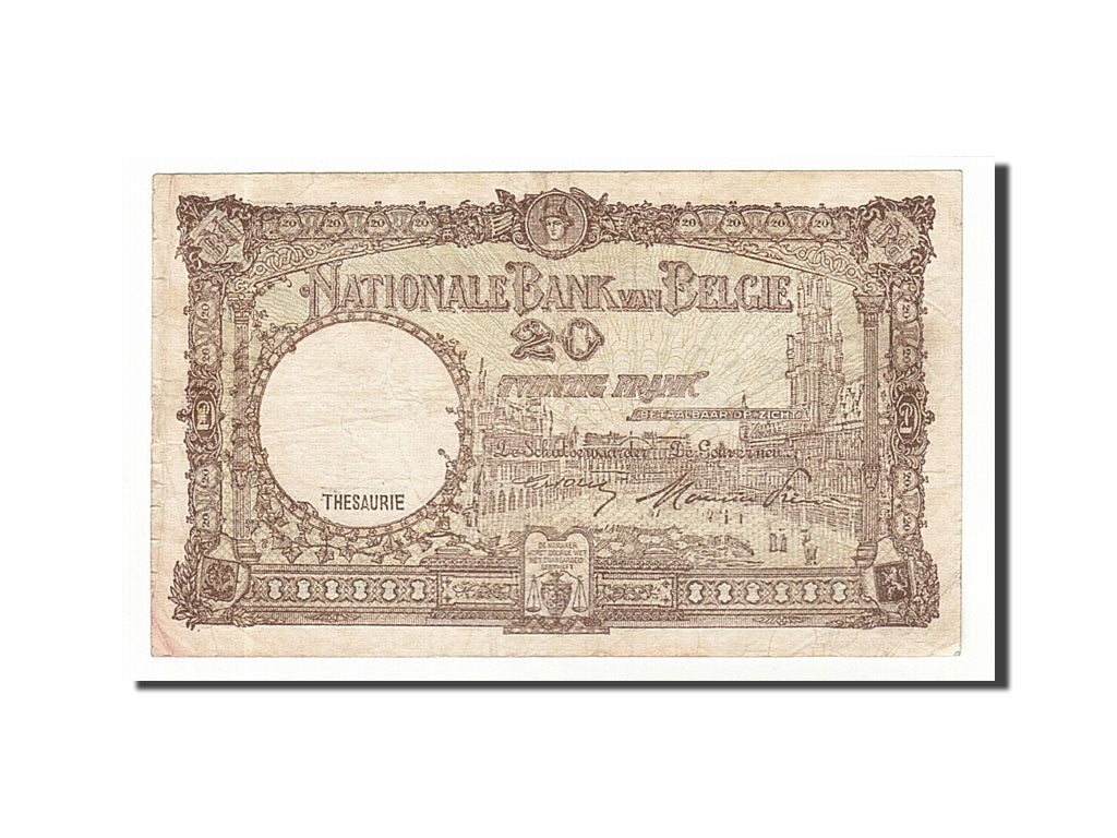 Banknote, Belgium, 20 Francs, 1947, 1947-04-08, VF(20-25)