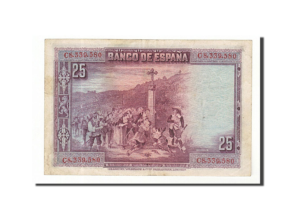 Banconote, Spagna, 25 Pesetas, 1928, 1928-08-15, BB