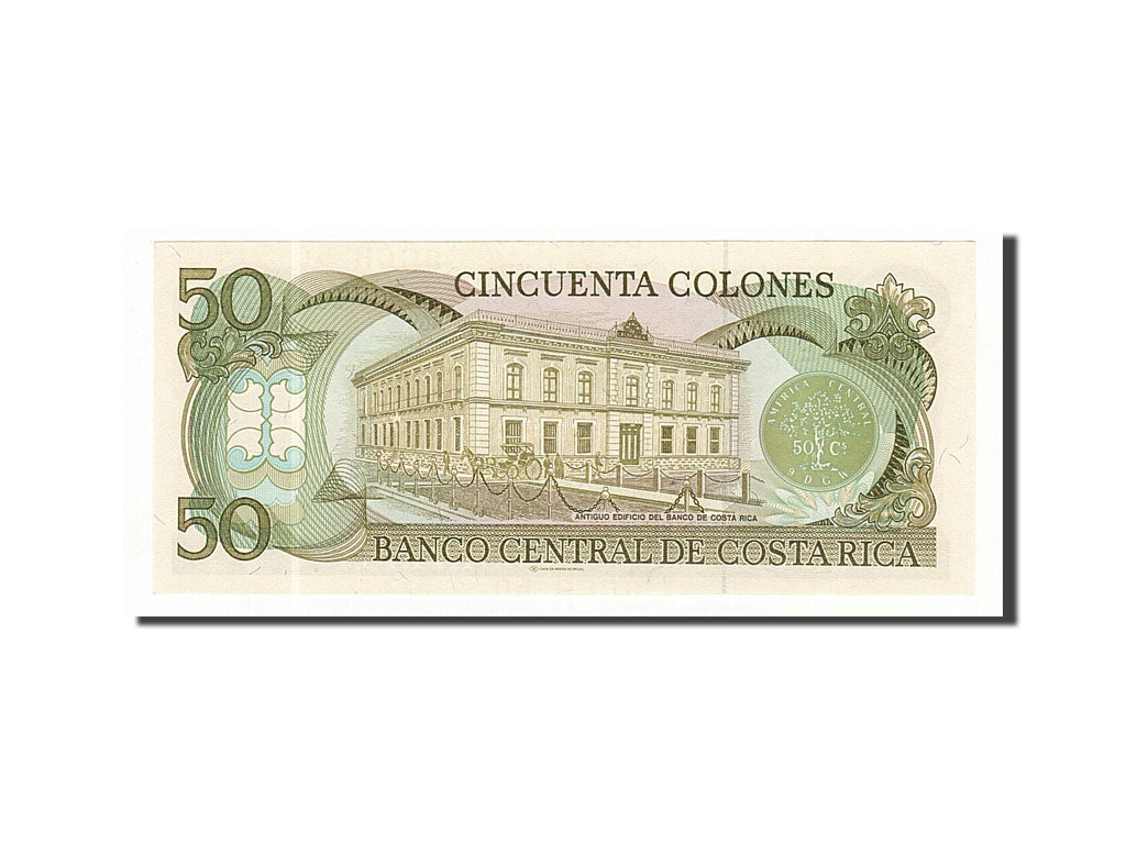 Banknote, Costa Rica, 50 Colones, 1988, 1988-04-26, UNC(63)