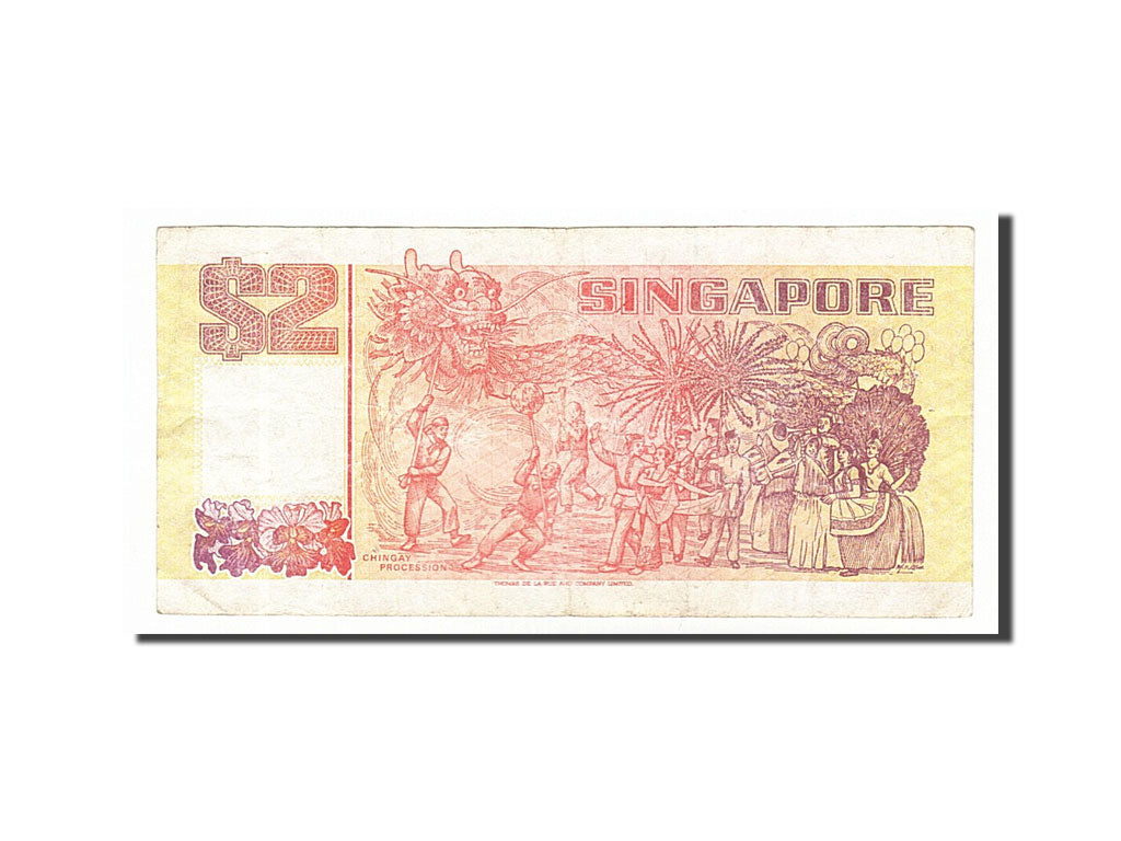 Banknote, Singapore, 2 Dollars, 1990, VF(30-35)
