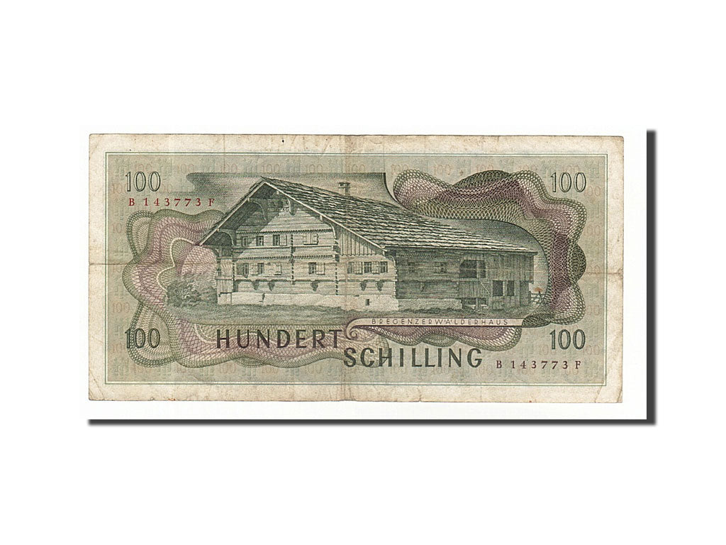 Banknote, Austria, 100 Schilling, 1969, 1969-01-02, VF(20-25)