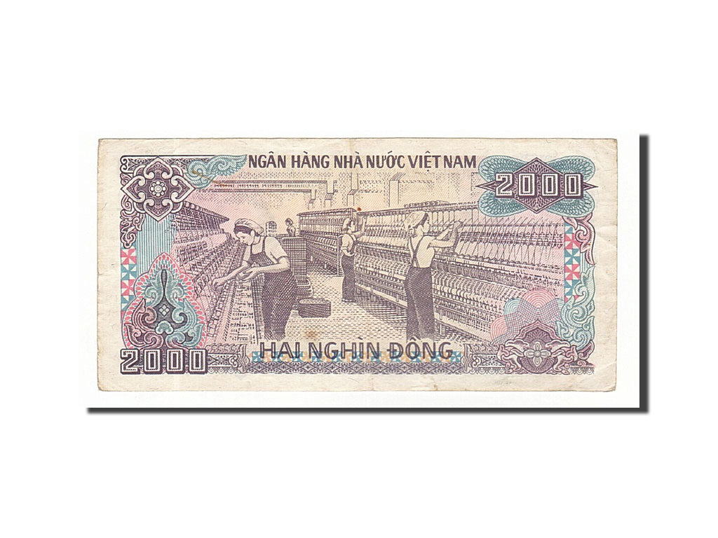 Banknote, Viet Nam, 2000 Dông, 1988, VF(30-35)