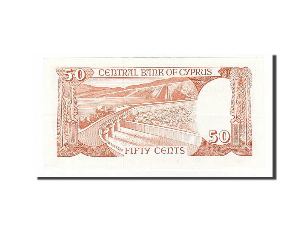 Banknote, Cyprus, 50 Cents, 1987, 1987-04-01, UNC(60-62)