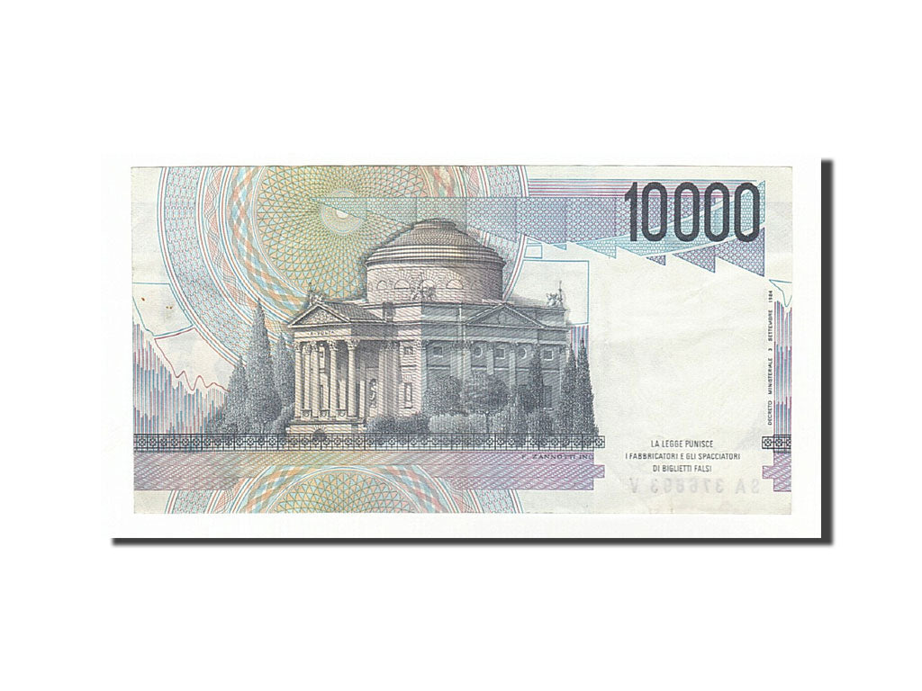 Banknote, Italy, 10,000 Lire, 1984, 1984-09-03, AU(50-53)