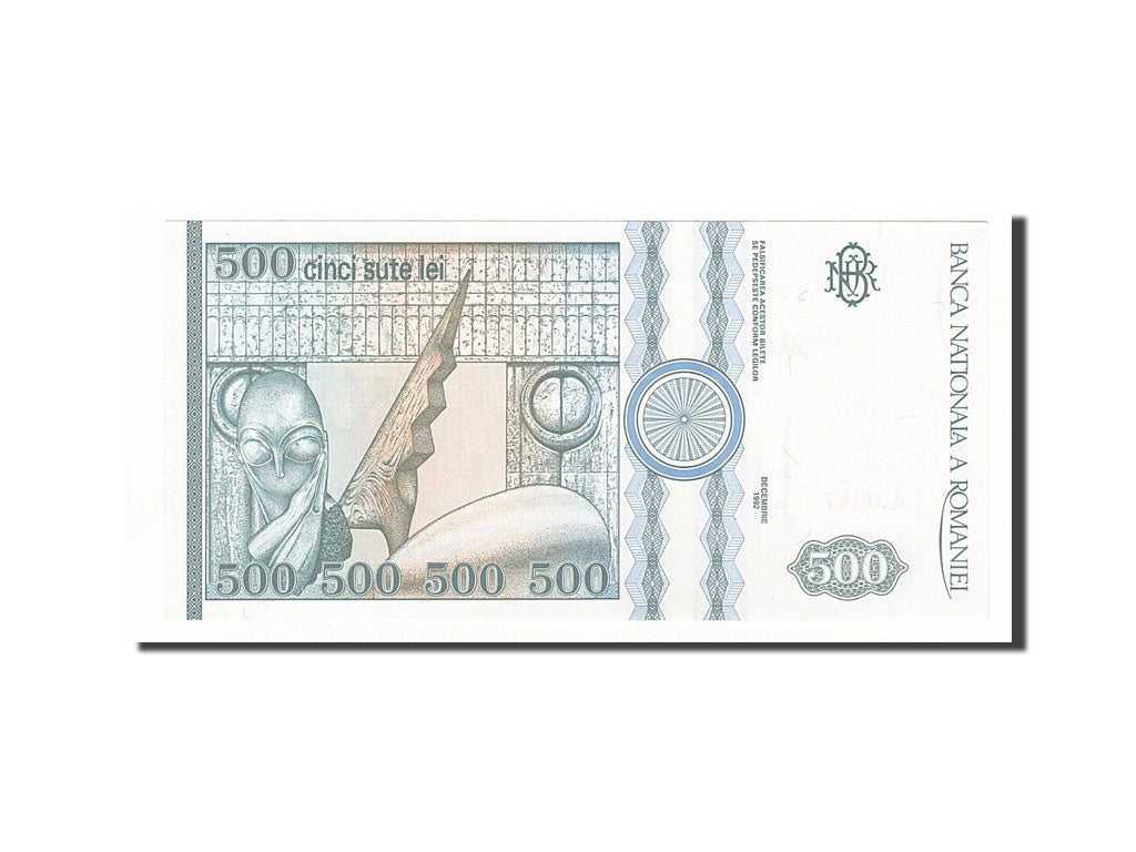 Banknote, Romania, 500 Lei, 1992, 1992-12-01, UNC(63)