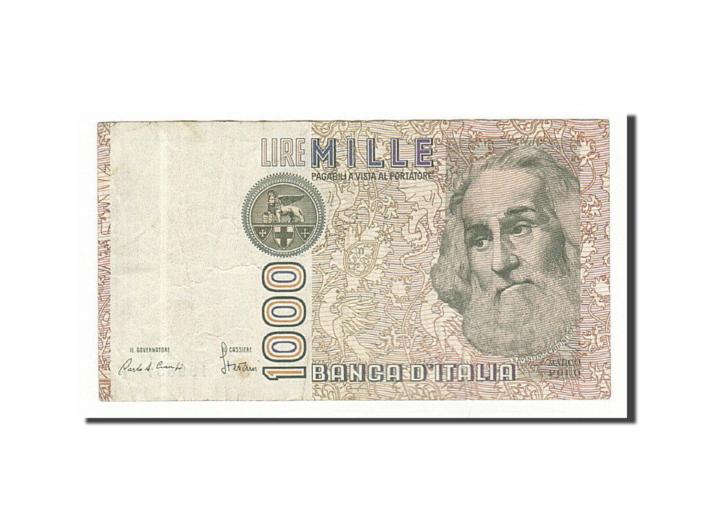 Banknote, Italy, 1000 Lire, 1982, 1982-01-06, EF(40-45)