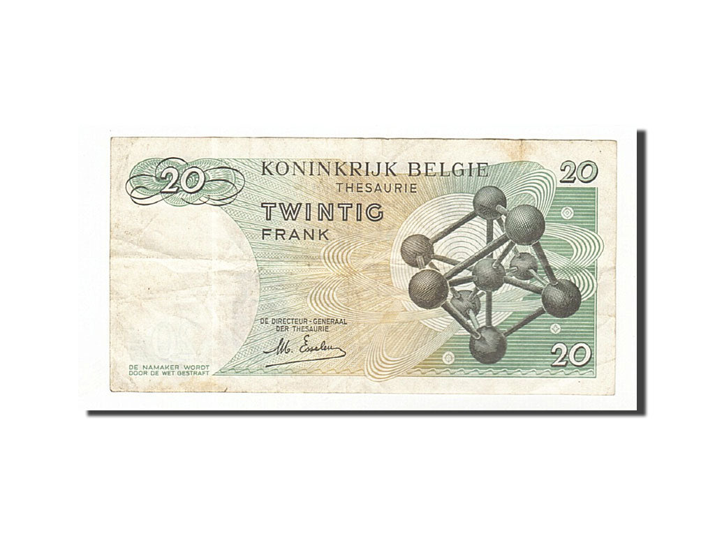 Banknote, Belgium, 20 Francs, 1964, 1964-06-15, VF(20-25)