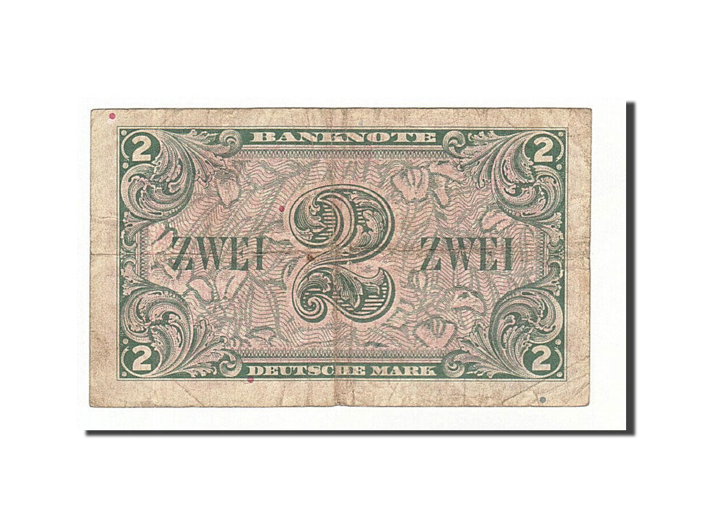 Banknote, GERMANY - FEDERAL REPUBLIC, 2 Deutsche Mark, 1948, VF(20-25)
