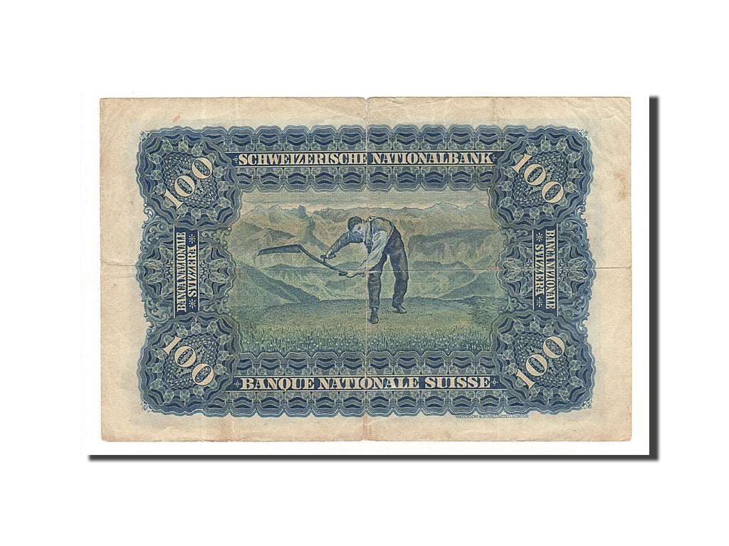 Billete, 100 Franken, 1944, Suiza, 1944-03-23, MBC