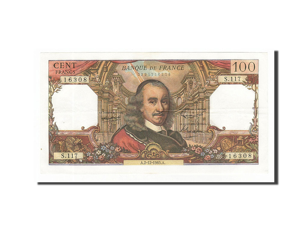 Billete, Francia, 100 Francs, 100 F 1964-1979 ''Corneille'', 1965, 1965-12-02