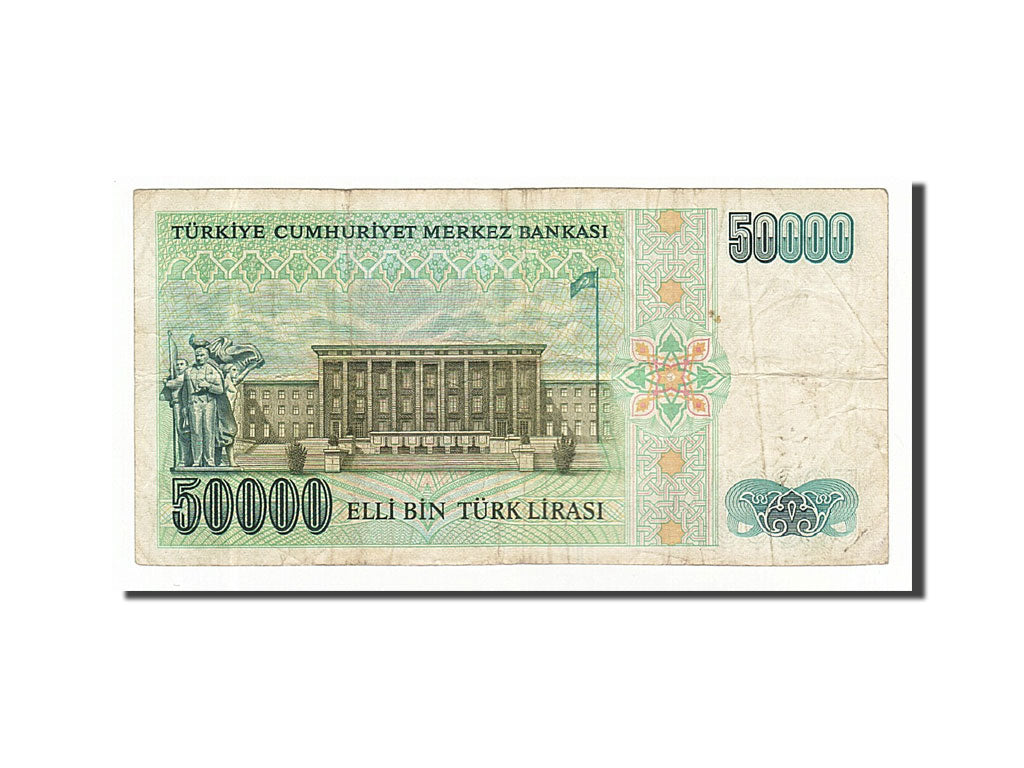 Geldschein, Türkei, 50,000 Lira, 1989, S