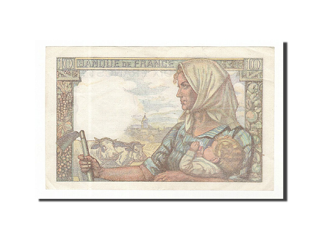 Banknote, France, 10 Francs, 10 F 1941-1949 ''Mineur'', 1949, 1949-03-10