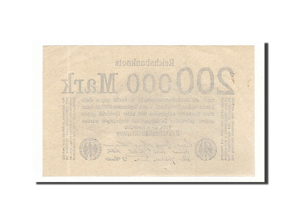 Banknote, Germany, 200,000 Mark, 1923, AU(55-58)