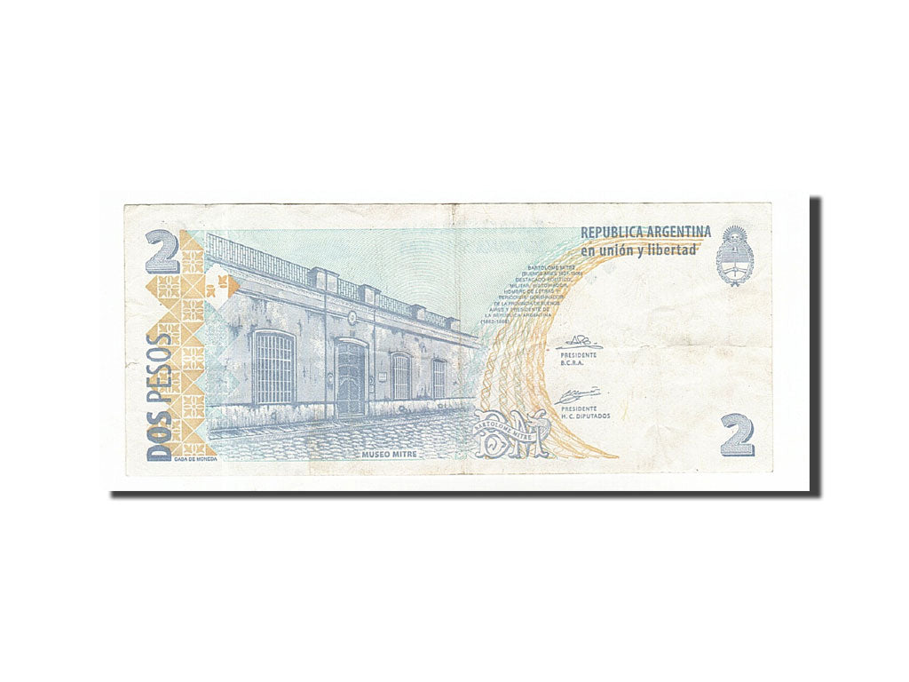 Geldschein, Argentinien, 2 Pesos, 2002, SS+