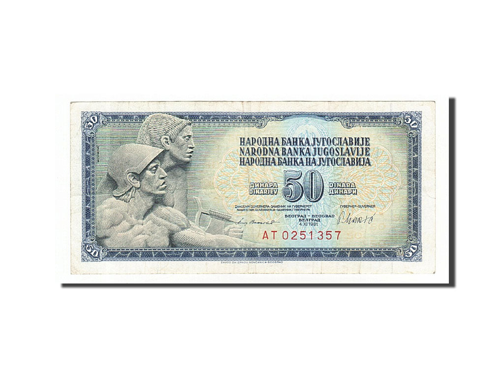 Banconote, Iugoslavia, 50 Dinara, 1981, 1981-11-04, BB