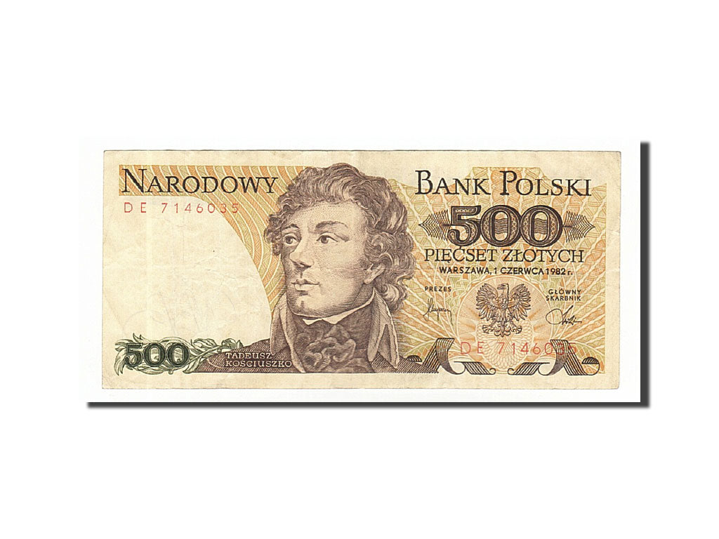 Banknote, Poland, 500 Zlotych, 1982, 1982-06-01, EF(40-45)