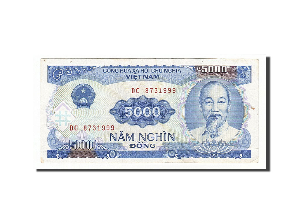 Banknote, Viet Nam, 5000 D<ox>ng, 1991, VF(30-35)
