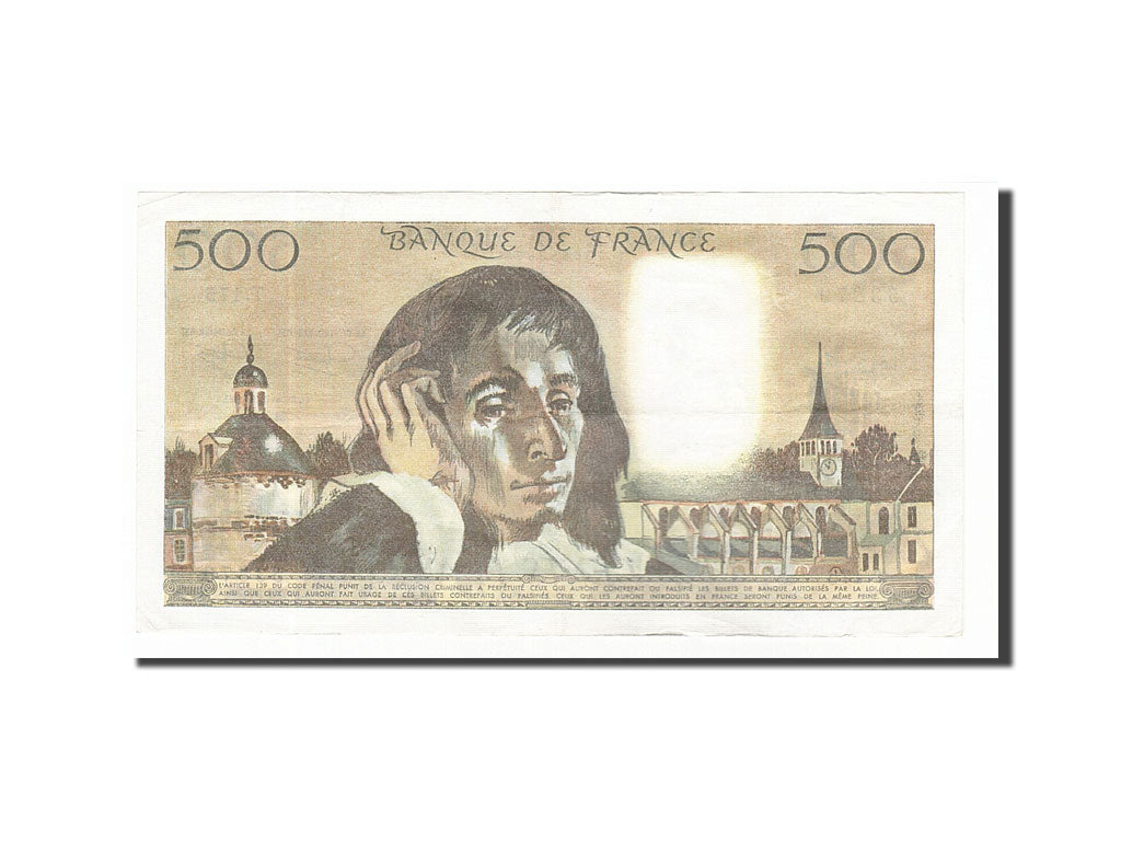 Banknote, France, 500 Francs, 500 F 1968-1993 ''Pascal'', 1983, 1983-01-06