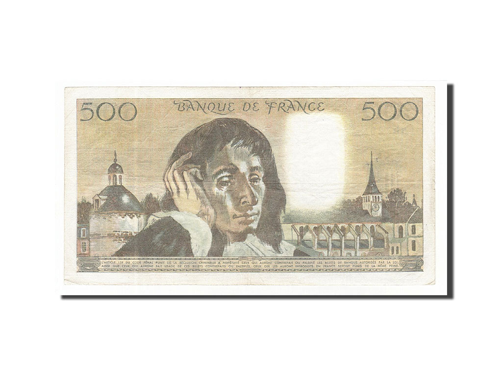 Banknote, France, 500 Francs, 500 F 1968-1993 ''Pascal'', 1983, 1983-06-02
