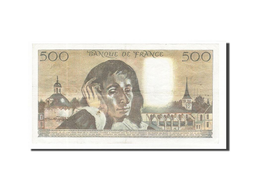 Banknote, France, 500 Francs, 500 F 1968-1993 ''Pascal'', 1984, 1984-07-05