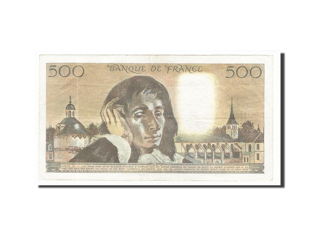 Biljet, Frankrijk, 500 Francs, 500 F 1968-1993 ''Pascal'', 1986, 1986-02-06