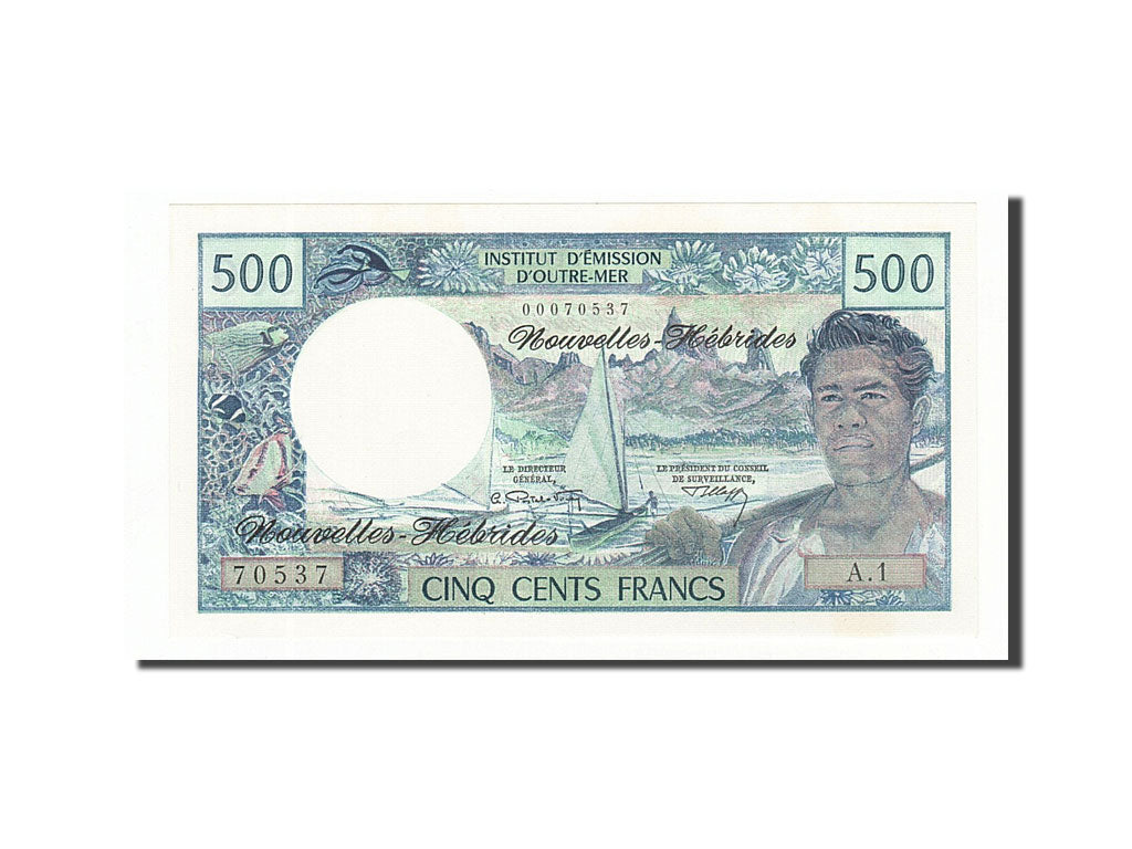 Billete, 500 Francs, 1970, Nuevas Hébridas, UNC