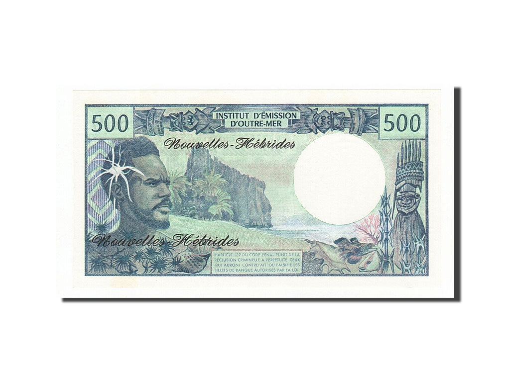 Billete, 500 Francs, 1970, Nuevas Hébridas, UNC