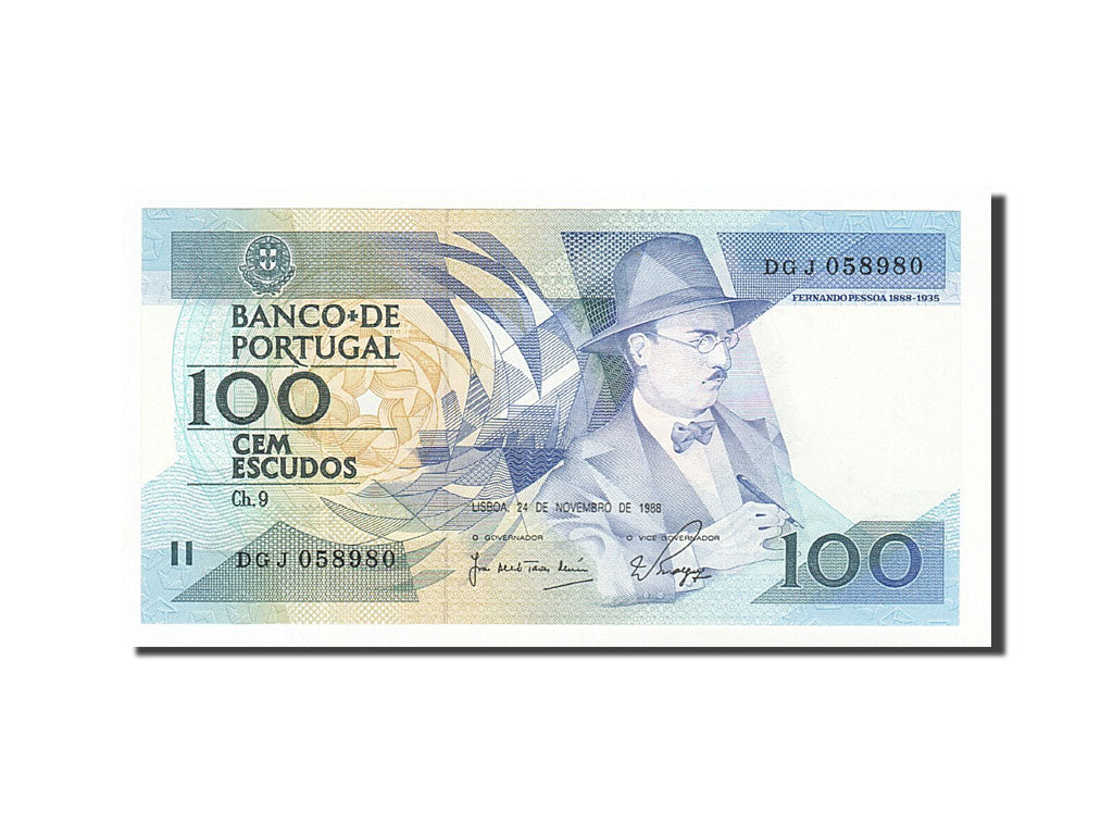 Banknote, Portugal, 100 Escudos, 1988, 1988-11-24, UNC(63)