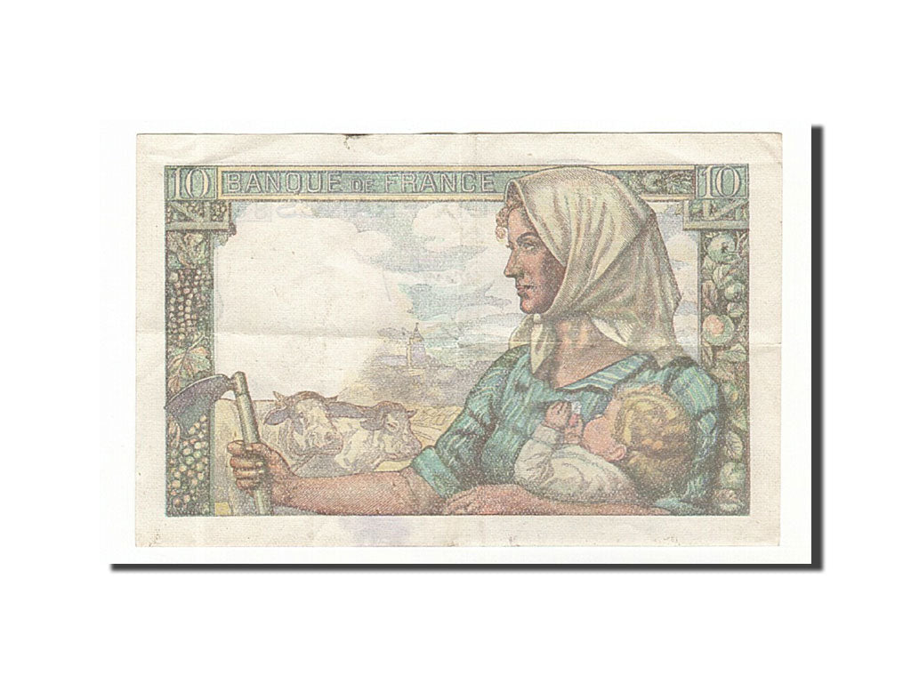 Banknote, France, 10 Francs, 10 F 1941-1949 ''Mineur'', 1949, 1949-04-07