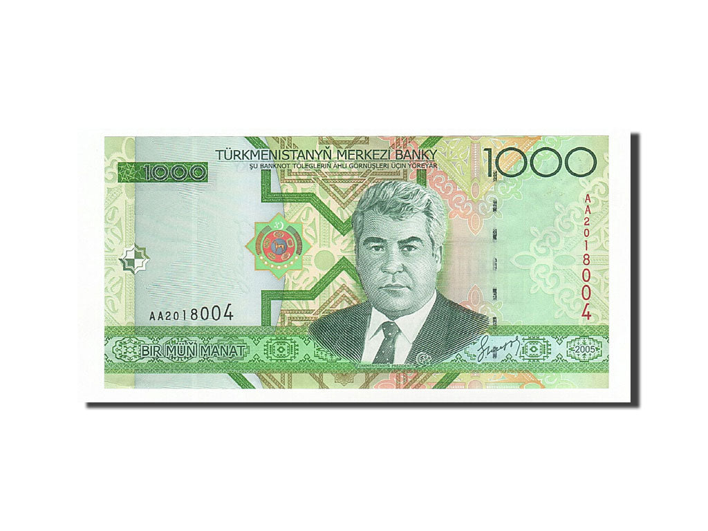 Banconote, Turkmenistan, 1000 Manat, 2005, SPL