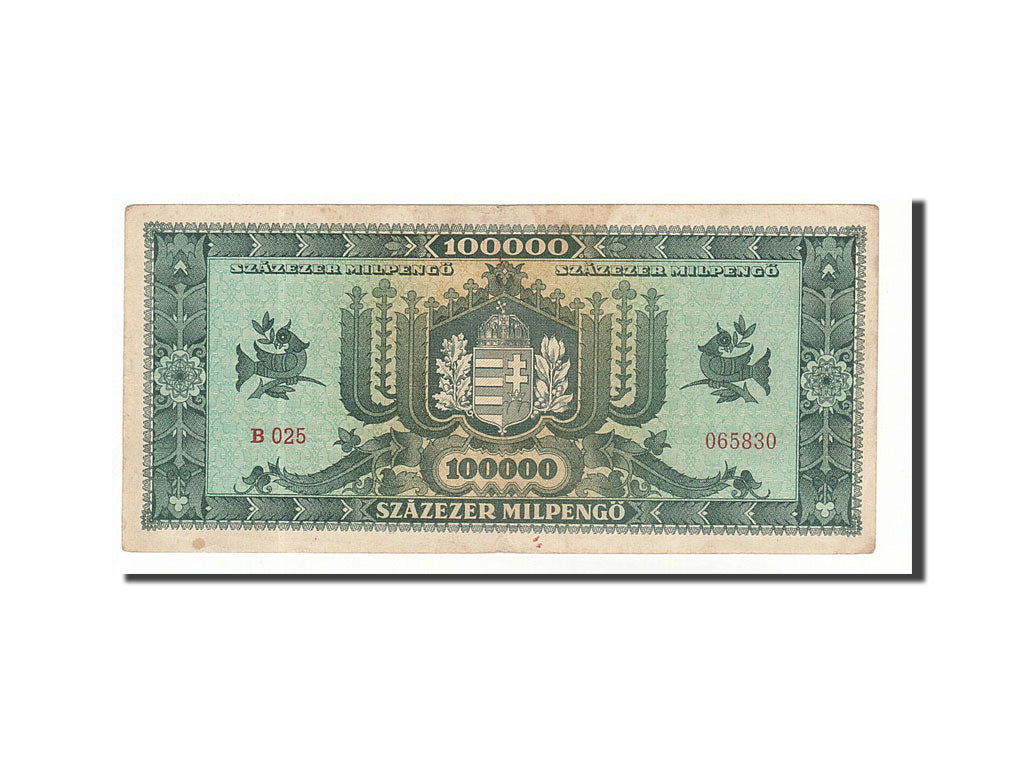 Banconote, Ungheria, 100,000 Milpengö, 1946, 1946-04-29, BB