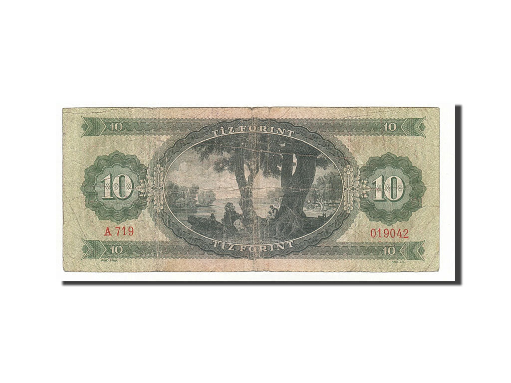 Banknote, Hungary, 10 Forint, 1969, 1962-06-30, VF(20-25)