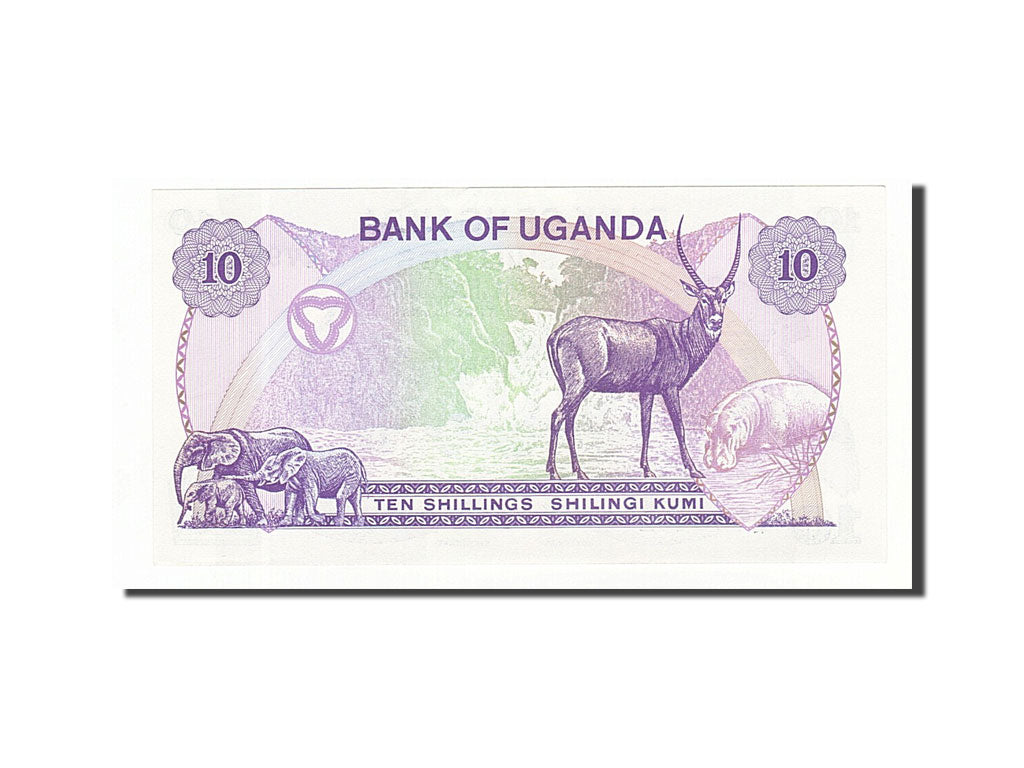 Billet, Uganda, 10 Shillings, 1982, NEUF