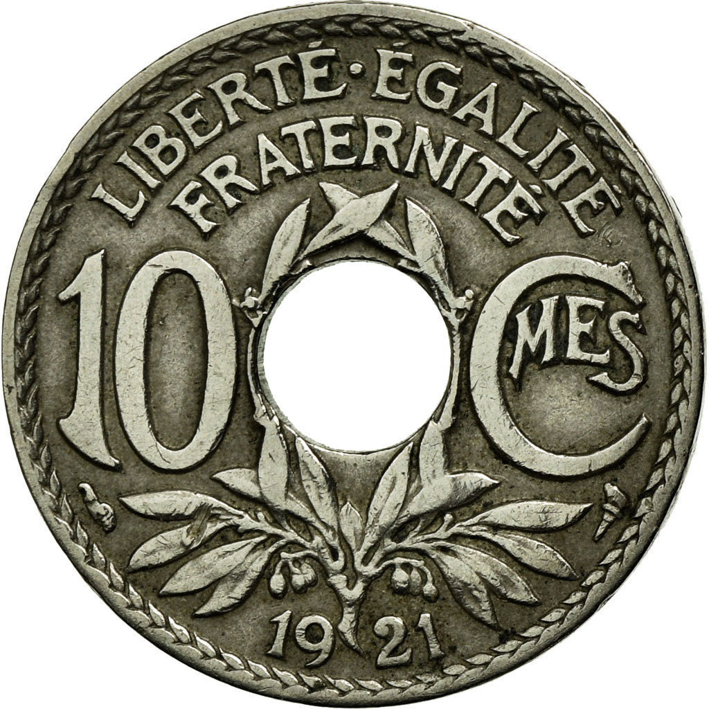 Coin, France, Lindauer, 10 Centimes, 1921, VF(20-25), Copper-nickel, KM:866a