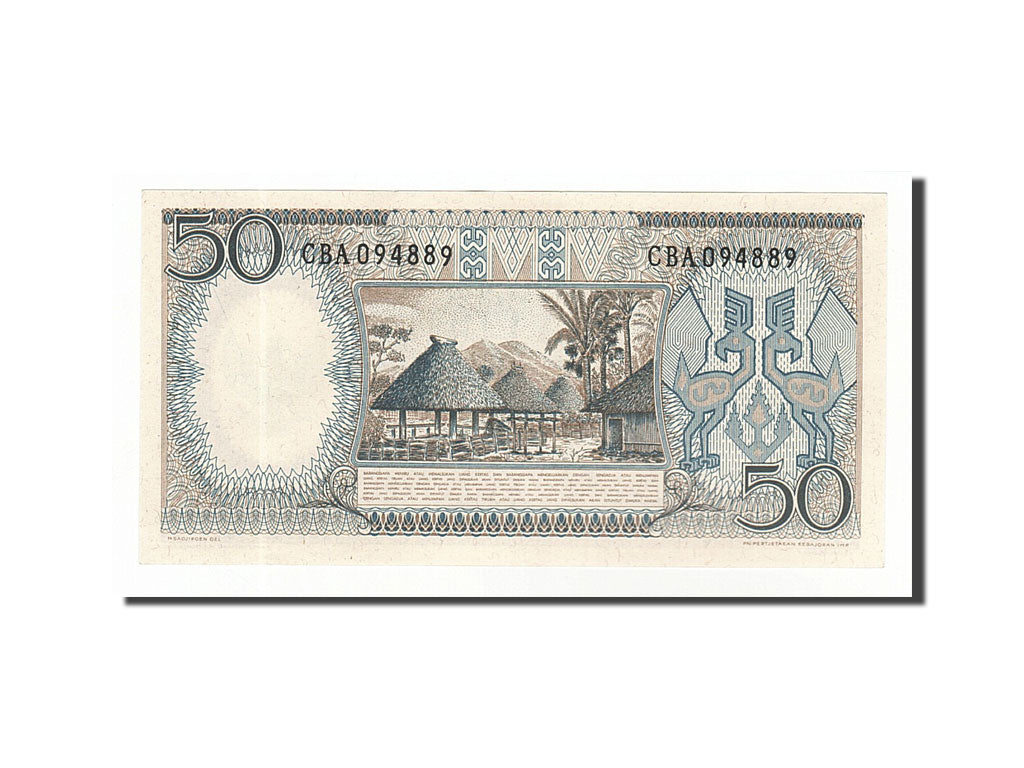 Geldschein, Indonesien, 50 Rupiah, 1964, UNZ