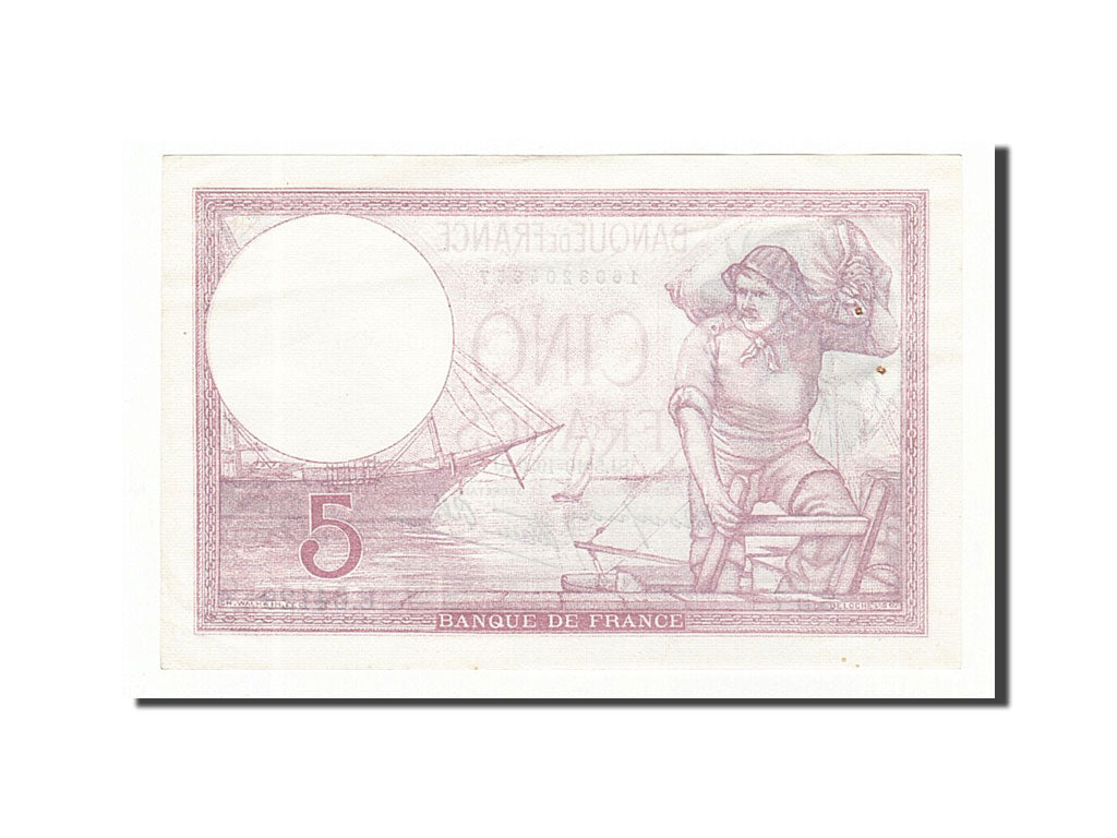 Banknote, France, 5 Francs, 5 F 1917-1940 ''Violet'', 1939, 1939-10-05