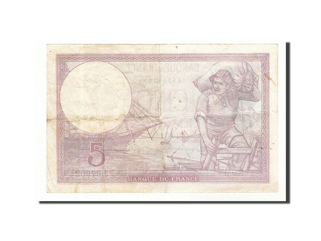 Banconote, Francia, 5 Francs, 5 F 1917-1940 ''Violet'', 1940, 1940-12-26, BB
