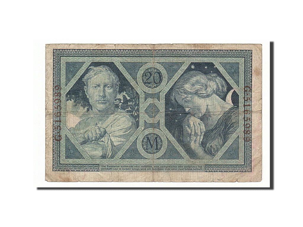 Banknote, Germany, 20 Mark, 1915, 1915-11-04, VF(20-25)