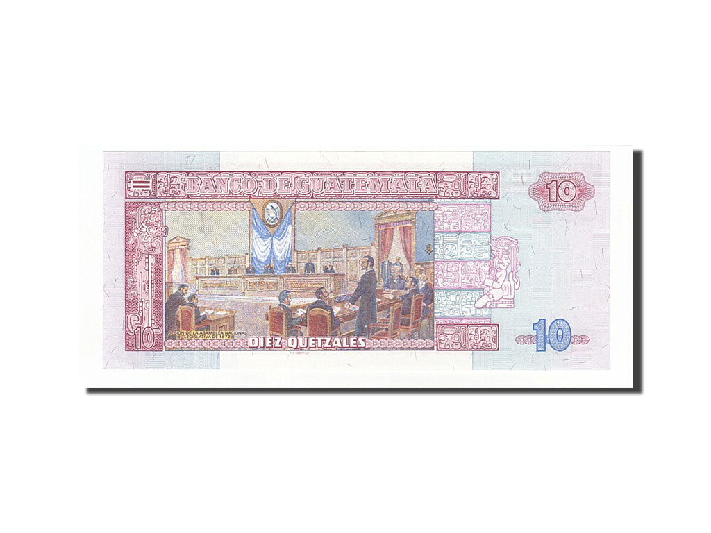 Billete, 10 Quetzales, 1992, Guatemala, 1992-07-16, UNC