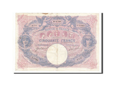 Banknote, France, 50 Francs, 50 F 1889-1927 ''Bleu et Rose'', 1917, 1917-11-26