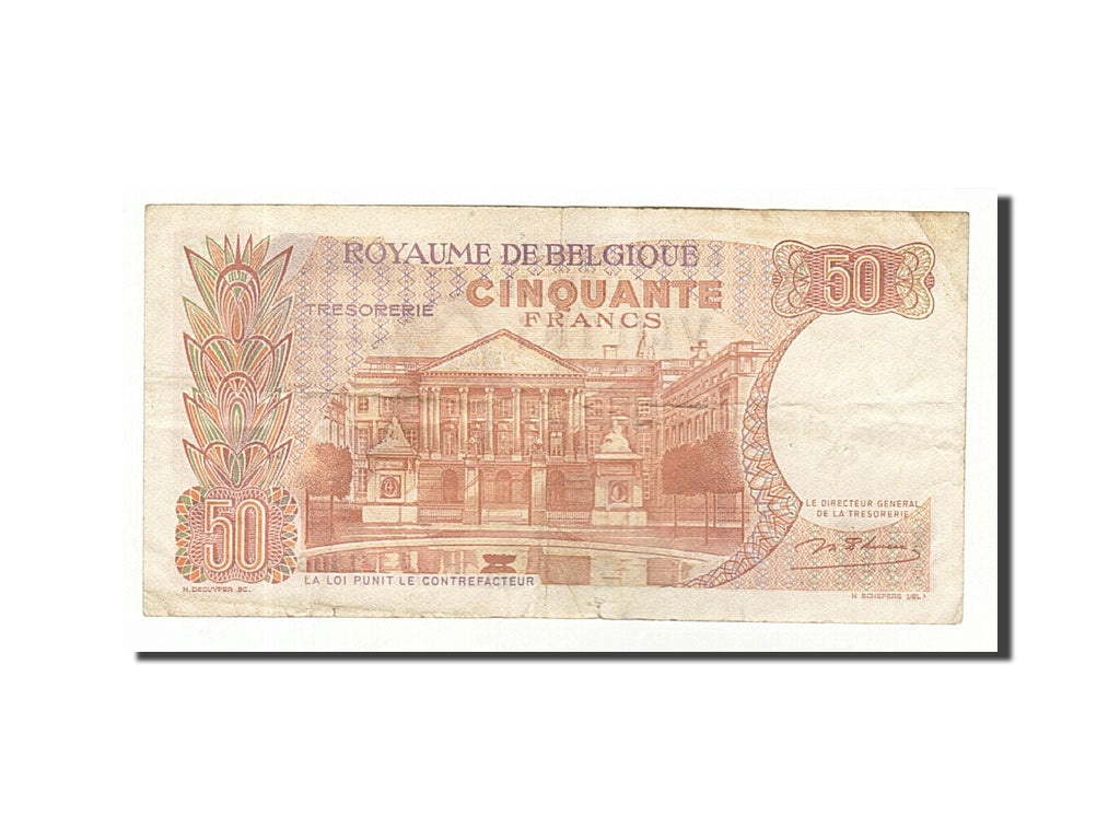 Banknote, Belgium, 50 Francs, 1966, 1966-05-16, EF(40-45)