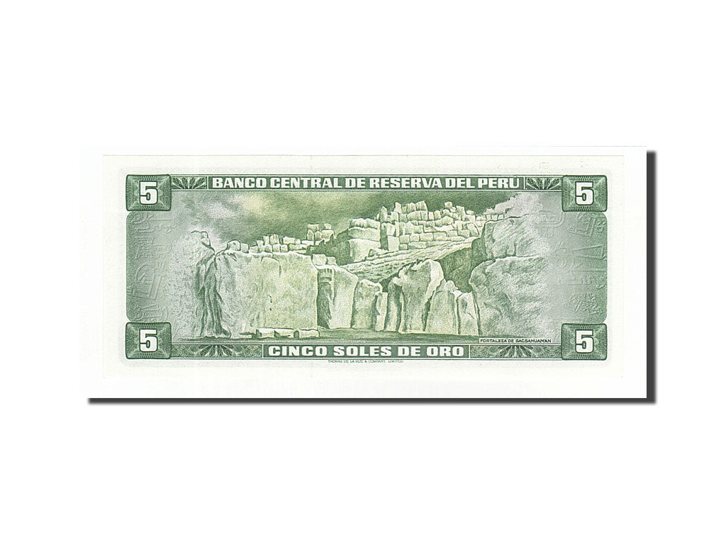 Banknote, Peru, 5 Soles De Oro, 1974, 1974-08-15, UNC(63)