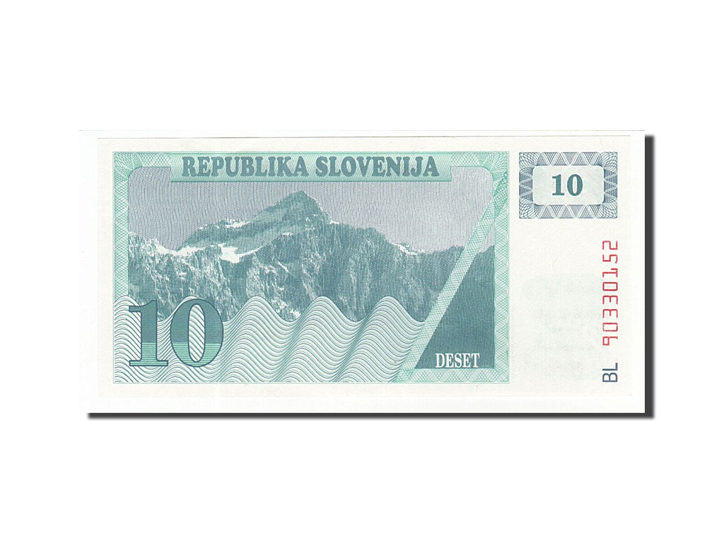Banknote, Slovenia, 10 (Tolarjev), 1990, UNC(65-70)