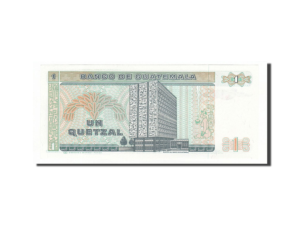Biljet, Guatemala, 1 Quetzal, 1988, 1988-01-06, NIEUW