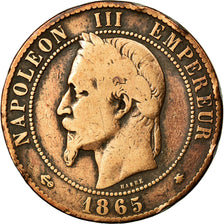 Munten, Frankrijk, Napoleon III, Napoléon III, 10 Centimes, 1865, Paris, ZG+