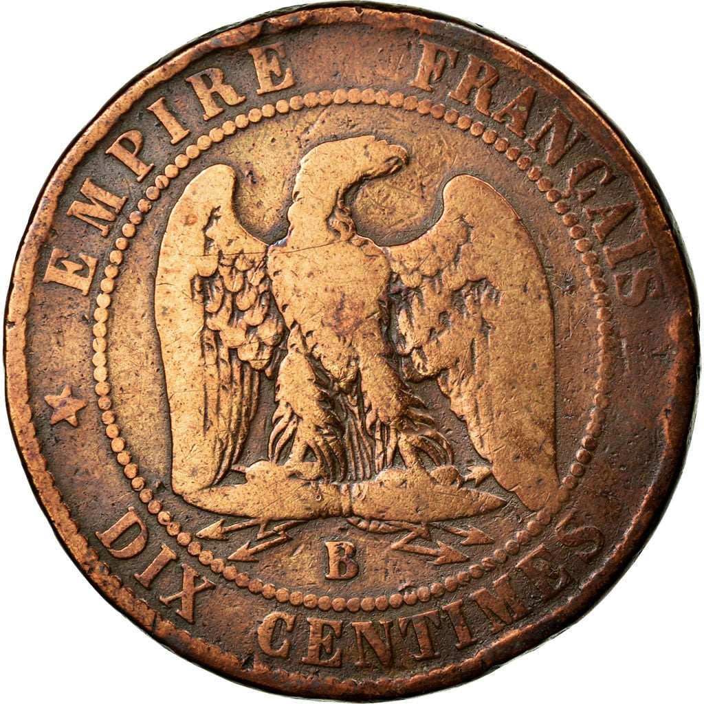Coin, France, Napoleon III, Napoléon III, 10 Centimes, 1853, Rouen, F(12-15)